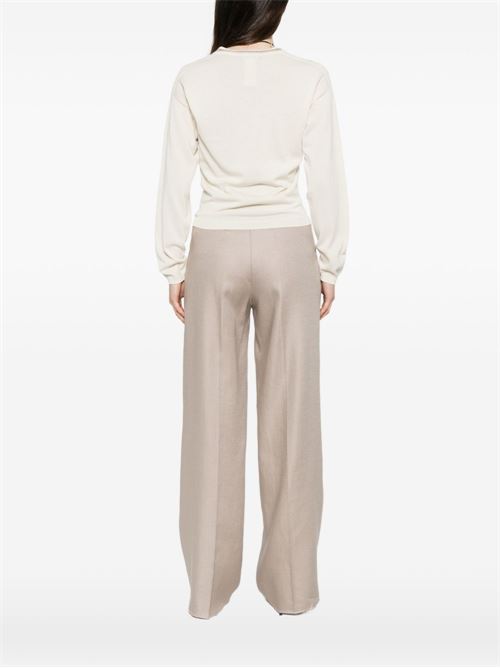 Maglia donna panna con scollo a V Fabiana Filippi | MAD276F060M1650145